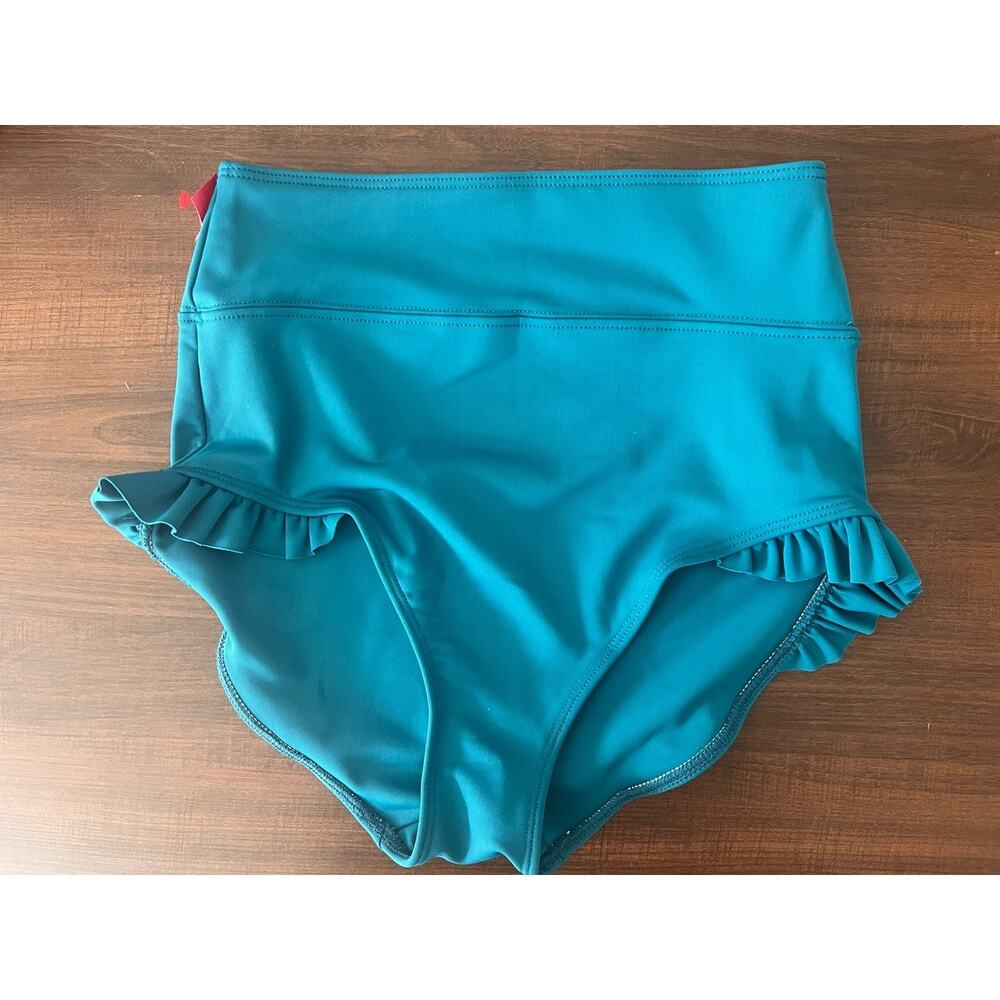 Tiger Friday Dance Bottoms Brief NWOT Size Adult Medium Blue Ruffle J
